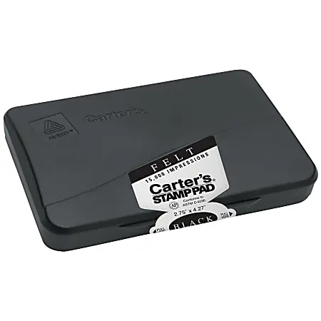 Warranty Included Avery&reg; Carter's&trade; Felt Stamp Pad, 2.75" x 4.27", Black