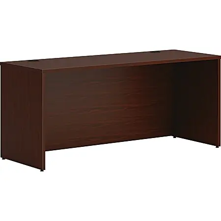 Popular HON&reg; Mod 66" Credenza Computer Desk Shell, Mahogany