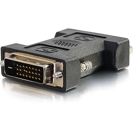 C2G DVI-I Female to DVI-D Male Adapter - 1 x 24-pin DVI-D (Dual-Link) Digital Video Male - 1 x 29-pin DVI-I (Dual-Link) Video Female - Black Next Day Delivery