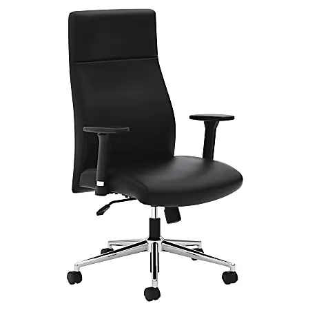Fresh Stock HON&reg; Define&trade; Executive Ergonomic Bonded Leather Chair, Black
