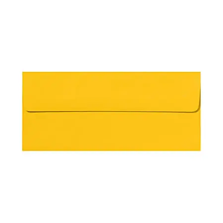 LUX #10 Envelopes, Peel & Press Closure, Sunflower Yellow, Pack Of 250 Best Price