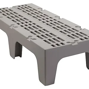 Cambro Vented Dunnage Rack, 12"H x 21"W x 48"D, Speckled Gray Free Shipping