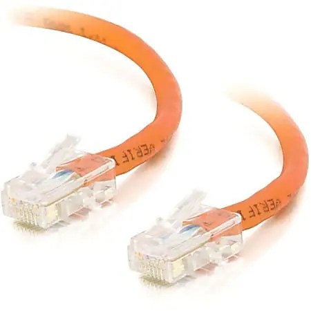 C2G-7ft Cat5e Non-Booted Crossover Unshielded (UTP) Network Patch Cable, Orange, 24509 Trending
