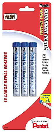 Save Now Pentel&reg; Quicker Clicker&trade; Eraser Refills, Pack Of 15