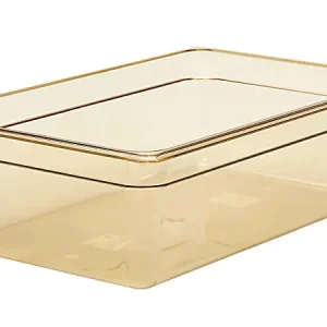 Fresh Stock Cambro H-Pan High-Heat GN 1/1 Food Pans, 6"H x 12-3/4"W x 20-7/8"D, Amber, Pack Of 6 Pans