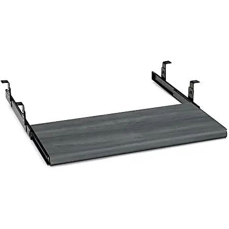 Today Only HON Laminate Keyboard Platform, 10"H x 21.5"W x 1.1"D, Gray