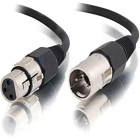 C2G 6ft Pro-Audio XLR Male to XLR Female Cable - XLR Male - XLR Female - 6ft - Black Bargain