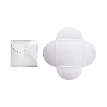 LUX Petal Invitations, 6 1/4" x 6 1/4", Silver Metallic, Pack Of 20 Affordable