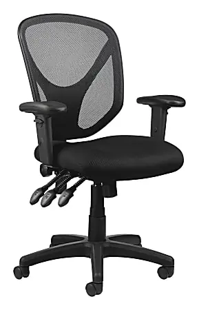 Top Pick Realspace&reg; MFTC 200 Ergonomic Mesh Mid-Back Task Office Chair, Black, BIFMA Compliant
