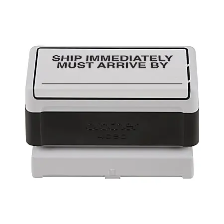 Premium Same-Day Pre-Inked Custom Stamp, 1 5/8" x 3 9/16" Impression, Black