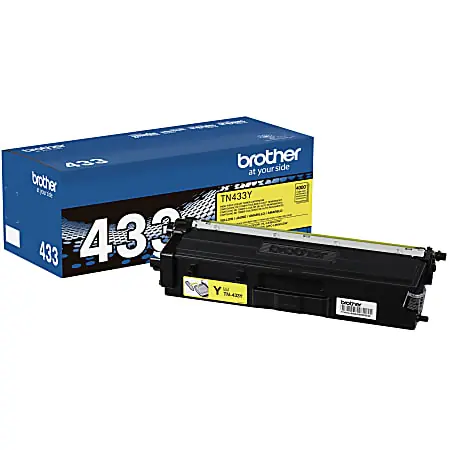 Brother&reg; TN-433 Yellow High Yield Toner Cartridge, TN-433Y Factory Price