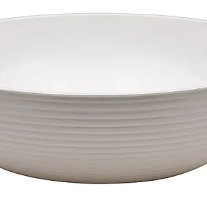 Special Offer Cambro Camwear Round Ribbed Bowls, 15", White, Set Of 4 Bowls