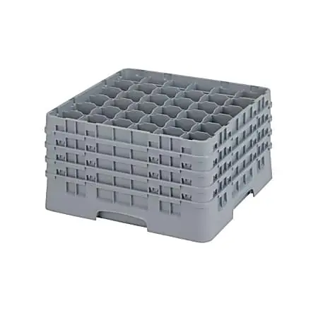 Cambro Camrack 36-Compartment Glass Rack, 19-3/4" x 19-3/4", Gray Limited Offer