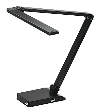 Realspace™ Extendable LED Task Lamp, Adjustable, 25"H, Black Bulk Order