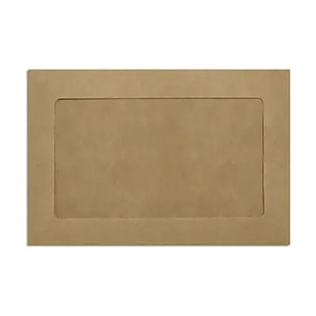 LUX #6 1/2 Full-Face Window Envelopes, Middle Window, Gummed Seal, Grocery Bag, Pack Of 500 Certified