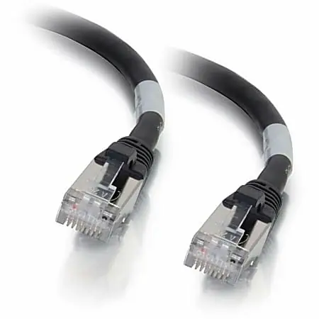 C2G-10ft Cat6a Snagless Shielded (STP) Network Patch Cable - Black - Category 6a- 00715 Instant Buy