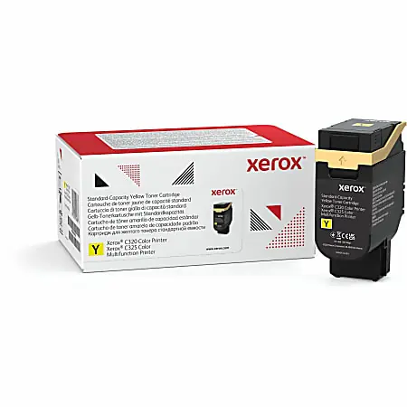 Xerox Genuine Xerox&reg; C320 Color Printer, C325 Color Multifunction Printer Yellow Standard capacity Toner Cartridge (1800 Pages) - 006R04822 Buy Today