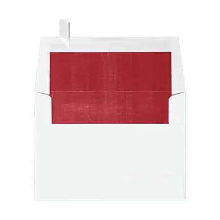 LUX Invitation Envelopes, A6, Peel & Press Closure, Red/White, Pack Of 1,000 Sale