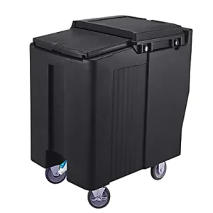 Best Price Cambro SlidingLid Ice Caddy, Tall, 175-Lb Capacity, Black
