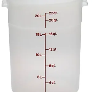 Deal Cambro Translucent Round Food Storage Containers, 22 Qt, Pack Of 6 Containers