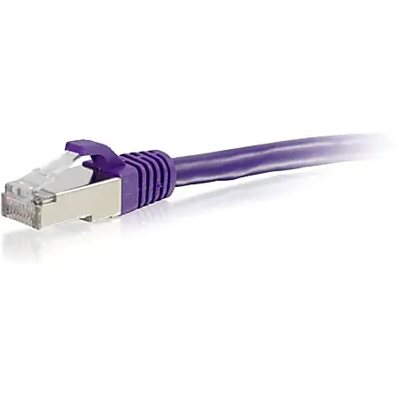 C2G-30ft Cat6 Snagless Shielded (STP) Network Patch Cable - Purple - Category 6- 00912 Instant Buy