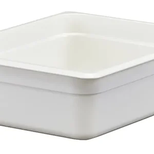 Cambro Camwear GN 1/2 Size 4" Food Pans, 4&rdquo;H x 10-1/2&rdquo;W 12-3/4&rdquo;D, White, Set Of 6 Pans Hot Picks