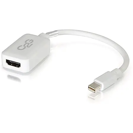 C2G Mini DisplayPort to HDMI Adapter - White - HDMI/Mini DisplayPort- 54314 Free Shipping