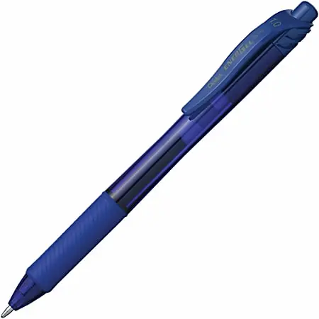 Luxury Pentel&reg; EnerGel-X Retractable Gel Pens, Bold Point, 1.0 mm, Blue Barrel, Blue Ink, Pack Of 12 Pens
