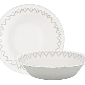 Free Returns Highmark&reg; Paper Bowls, 14.9 oz, Printed White, Pack Of 125