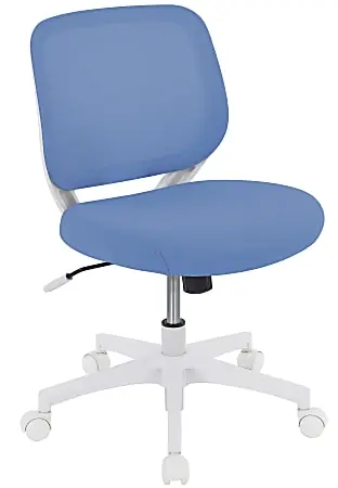 Grab Now Realspace® Adley Mesh/Fabric Low-Back Task Chair, New Blue/White