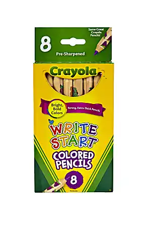 Weekend Sale Crayola&reg; Write Start&reg; Color Pencils, Set Of 8 Colors