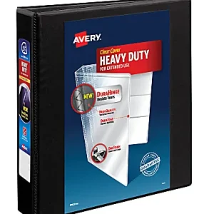 Avery&reg; Heavy-Duty View 3 Ring Binder, 1.5" One Touch EZD&reg; Ring, Black, 1 Binder Low Price