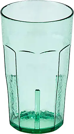 Cambro Laguna Styrene Tumblers, 22 Oz, Spanish Green, Pack Of 36 Tumblers Crafted