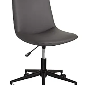 Bulk Order Realspace&reg; Praxley Faux Leather Low-Back Task Office Chair, Dark Gray, BIFMA Compliant