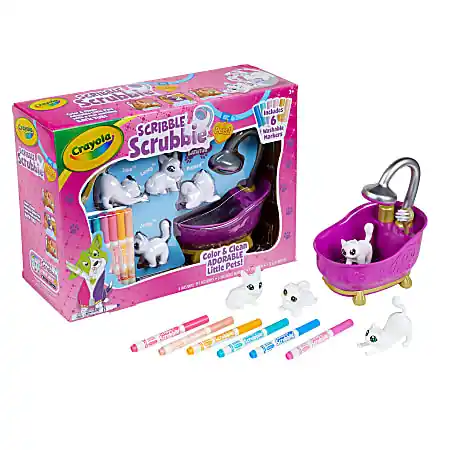 Crayola Scribble Scrubbie Pets! Bathtub Set, Set Of 12 Pieces Exclusive Offer