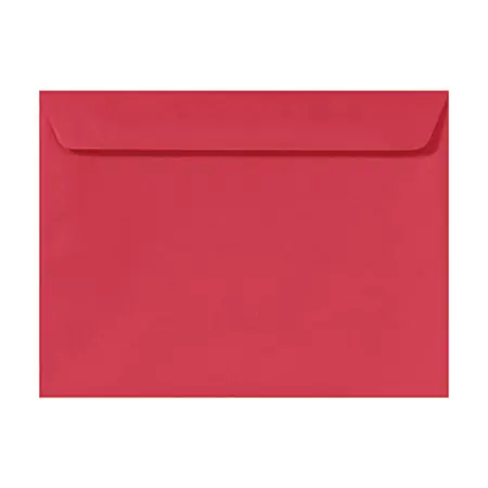 LUX Booklet 9" x 12" Envelopes, Peel & Press Closure, Holiday Red, Pack Of 50 Best Seller