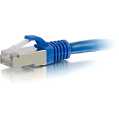 Warranty Included C2G-20ft Cat6 Snagless Shielded (STP) Network Patch Cable - Blue - Category 6 for Network Device - RJ-45 Male - RJ-45 Male - Shielded - 20ft - Blue