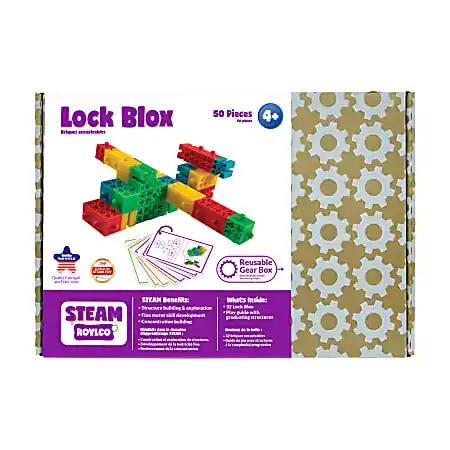 Flash Sale Roylco STEAM Lock Blox And Play Guide, Multicolor, Grade K To 3