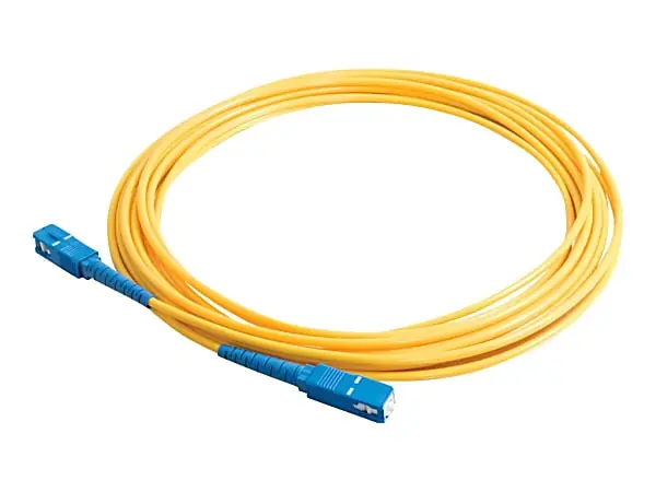 Must Have C2G 2m SC-SC 9/125 Simplex Single Mode OS2 Fiber Cable - Yellow - 6ft - Patch cable - SC single-mode (M) to SC singl - 37129