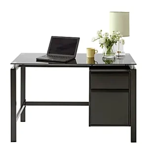 Realspace&reg; Lake Point 46&rdquo;W Writing Desk, Black Factory Price