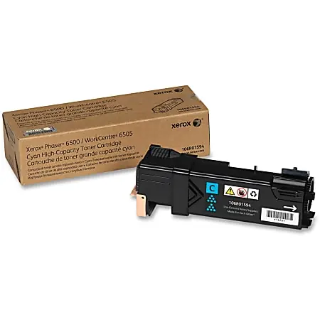 Xerox&reg; 6500 Cyan High Yield Toner Cartridge, 106R01594 Today Only