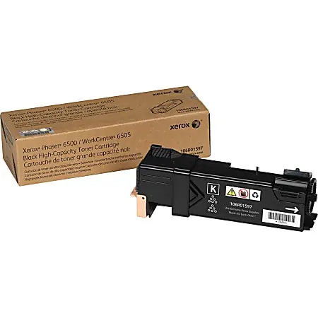 Reduced Price Xerox&reg; 6500 Black High Yield Toner Cartridge, 106R01597