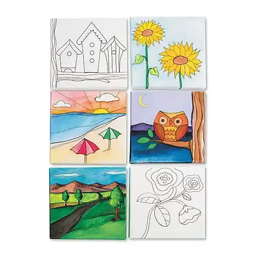 S&S White Stretched Canvas, 12/Pack (PS1398) One Day Deal
