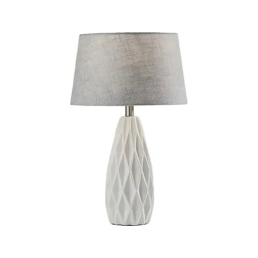 Time-Limited Simplee Adesso Joan Table Lamp, Glossy White, 2/Set (SL1149-02)