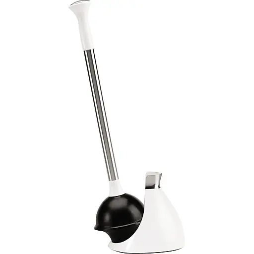 simplehuman® Toilet Plunger, White (BT1085) Direct From Manufacturer