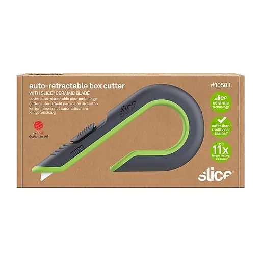 Slice Box Cutter, Black/Green (10503) New Arrival