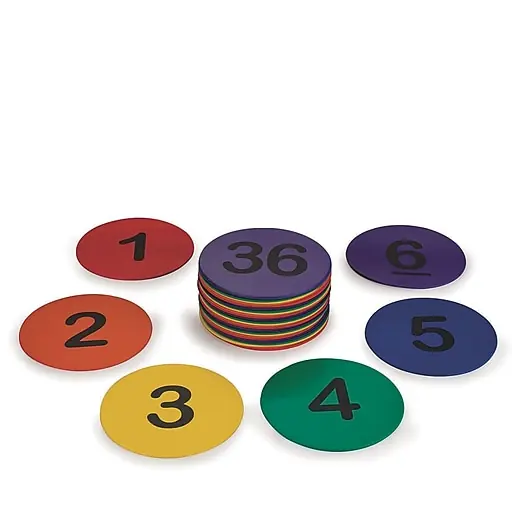 Spectrum Numbered Spot Markers, 5\\ Seasonal Sale