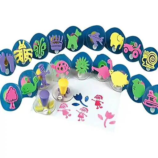 Popular S&S AS613 Multicolor Squishers Foam Stamps, 2.25\\