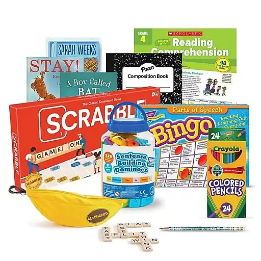 Markdown S&S Family Engagement Take Home Bags Literacy Grades 4-5, Assorted Colors (BK7053G003)