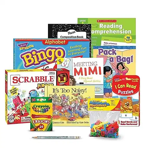 Brand New S&S Family Engagement Take Home Bags Literacy Grades K-1, Assorted Colors (BK7053G001)